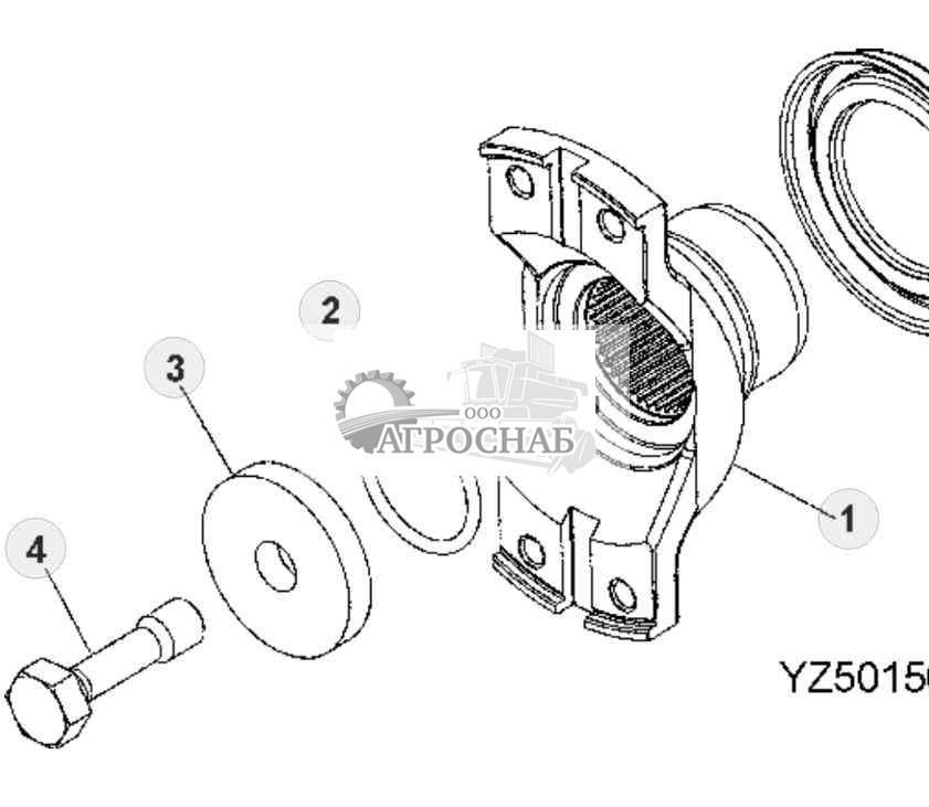 Transmission 8c Yoke Group (Input) (9620) 